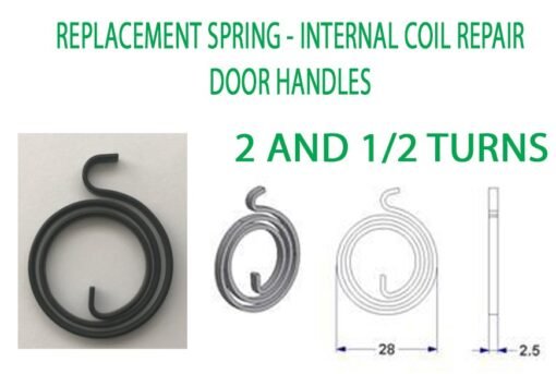 Door Handle Spring Coil 2.5 Turns - 2.5mm Thick - Image 2
