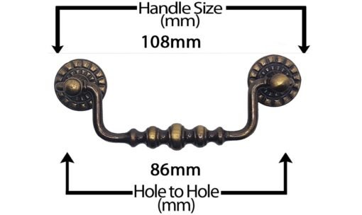 Handle Old Brass 400B BR - Image 4