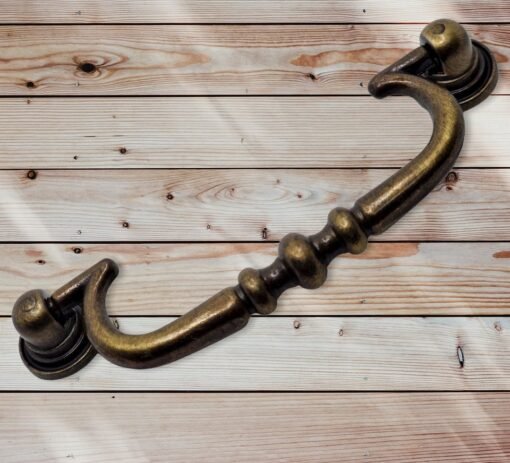 Cabinet Drawer Handle Solid Vintage Old Brass 403G BR - Image 6