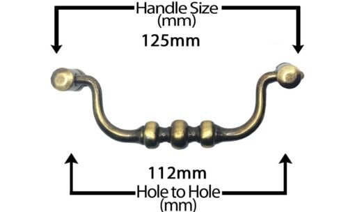 Handle Old Brass 466 BR - Image 5