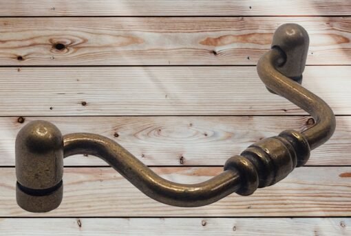 Vintage Cabinet Handle Old Brass 645-28 - Image 8