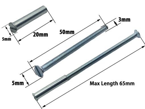 M3 Door Handle Screws - Silver - Image 2