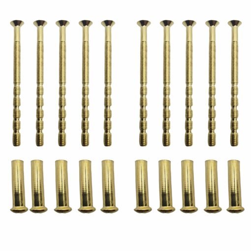M4 Door Handle Screws Male Female Connecting Brass 60mm - Image 3