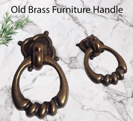 Vintage Brass Handles Old Brass 645-46 - Image 2