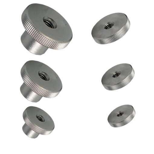 Knurled Thumb Nut High / Thin Type Nuts Hand Grip Knobs Stainless Steel