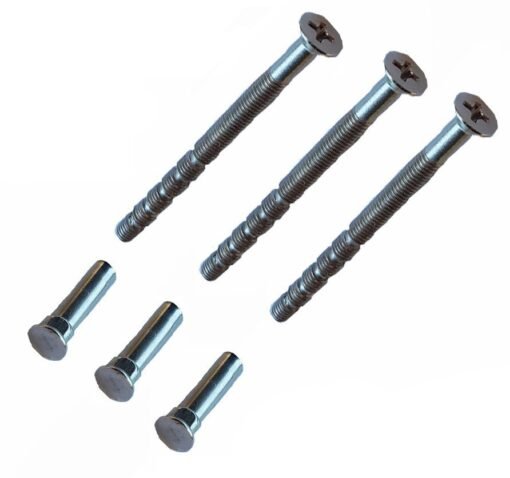 M4 Chrome External UPVC Door Handle Connecting Screw Bolt with Sleeve Carriage
