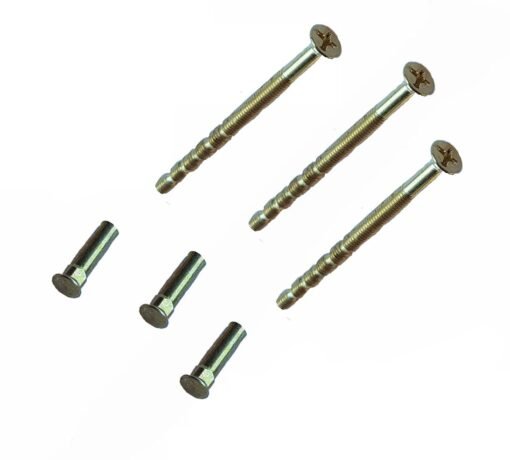 M4 Brass External UPVC Door Handle Connecting Screw Bolt with Sleeve Carriage