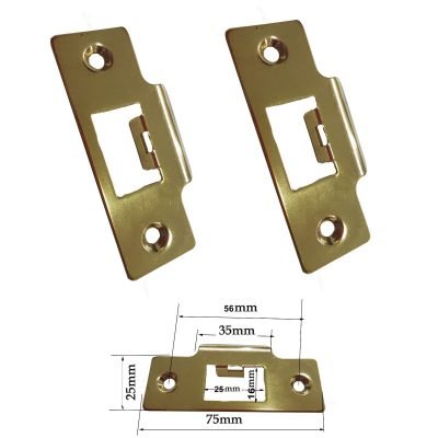 vertical adjustable door strike plate