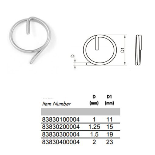 Split Cotter Ring A4 Marine Grade Stainless Steel 316 - Image 2