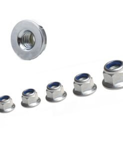 FLANGED NYLON Nuts A2 STAINLESS STEEL Locking NYLOC NUT DIN 6926