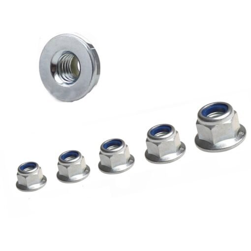 FLANGED NYLON Nuts A2 STAINLESS STEEL Locking NYLOC NUT DIN 6926