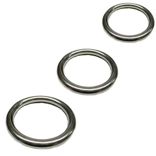 O Round Rings Marine Grade A4 316 Stainless Steel Polished Welded Ring - Image 2
