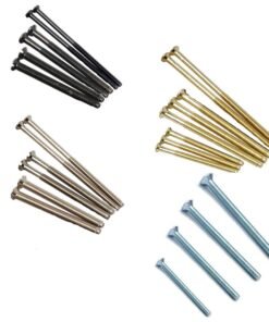 Electrical Screws in Chrome Black Nickel Brass Zinc Finish for Sockets and Switches