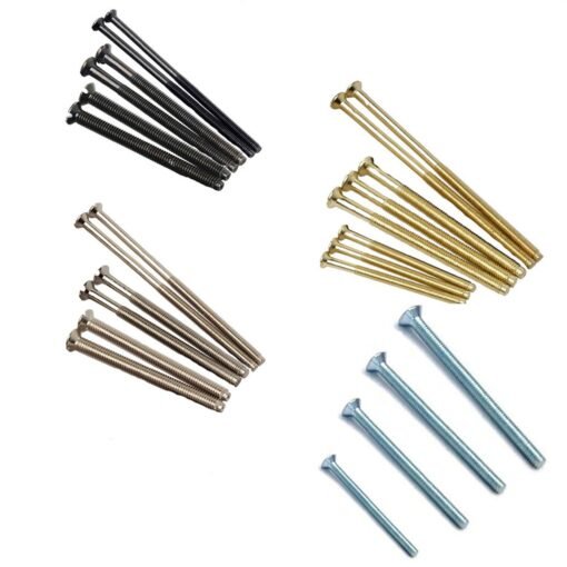 Electrical Screws in Chrome Black Nickel Brass Zinc Finish for Sockets and Switches
