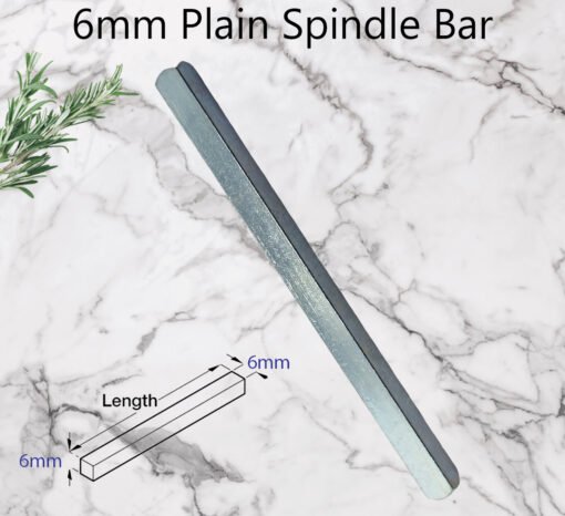 6mm Door Handle Spindle Solid Steel Bar for Door UPVC Windows Sizes from 50mm to 150mm - Image 4