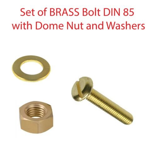 BRASS SLOTTED Bolts Cheese Slot PAN HEAD Machine Screw Nut Washers - Image 4