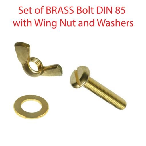 BRASS SLOTTED Bolts Cheese Slot PAN HEAD Machine Screw Nut Washers - Image 5