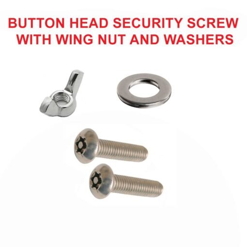 Security Button Head Machine Screw with Nut and Washers - Image 5