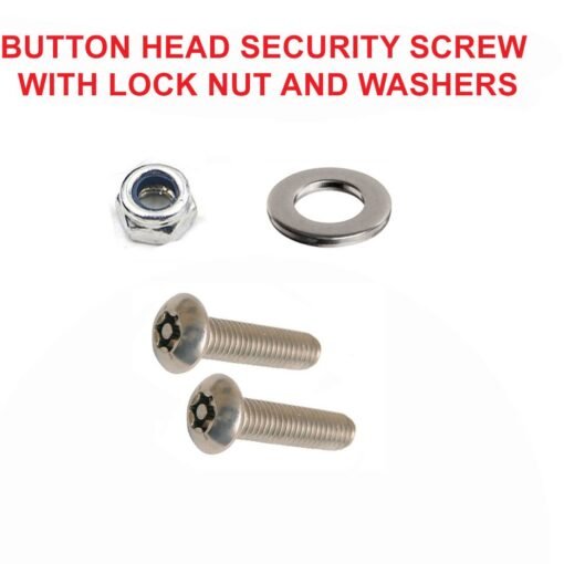 Security Button Head Machine Screw with Nut and Washers - Image 6