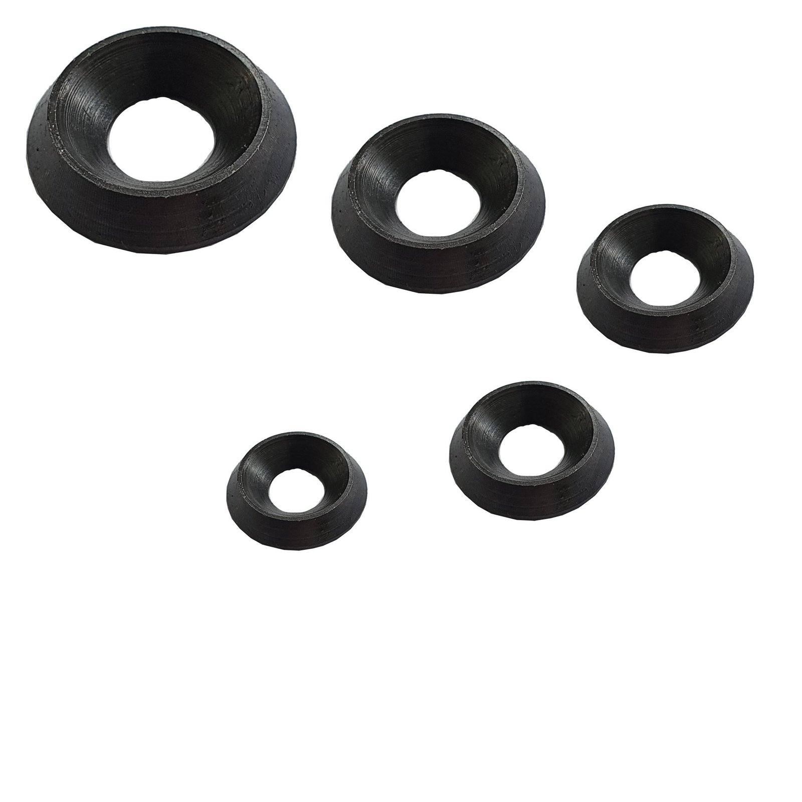 Black Finishing Washers Solid Stainless Steel Cup M3 M4 M5 M6 M8 ...