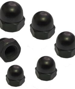 Black Dome Cap Nuts Stainless Steel M3, M4, M5, M6, M8, M10