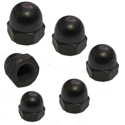 Black Dome Cap Nuts Stainless Steel M3, M4, M5, M6, M8, M10