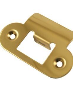 pOLISHED BRASS STRIKE PLATE RADIUS CORNERS