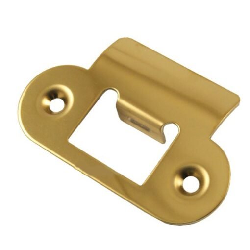 pOLISHED BRASS STRIKE PLATE RADIUS CORNERS