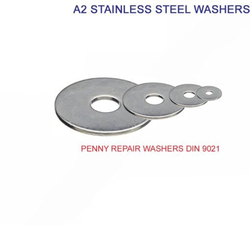 Penny Washers Repair Flat  Mudguard A2 Stainless Steel - Image 4
