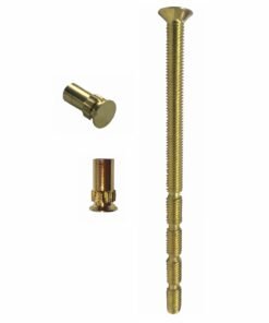 M5 Screws Patio Door Handle Fixing Bolts Brass 90mm length