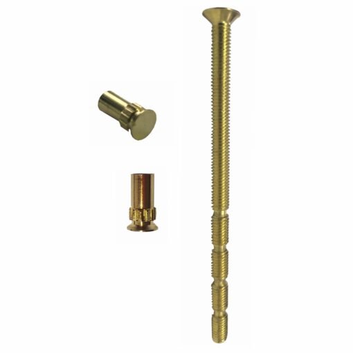 M5 Screws Patio Door Handle Fixing Bolts Brass 90mm length