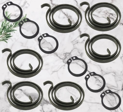 Door Handle Springs Repair Kit plus Circlip ( 6 x 2.5 turn, 3mm thick coils and 6 Circlips) - Image 11