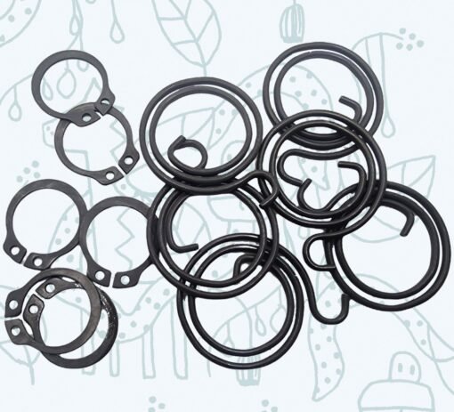 2.25 Turns Door Handle Springs Repair Kit Plus Circlip ( 6 x 2.25 turn, 1.8mm thick coils plus 6 Circlip) - Image 5
