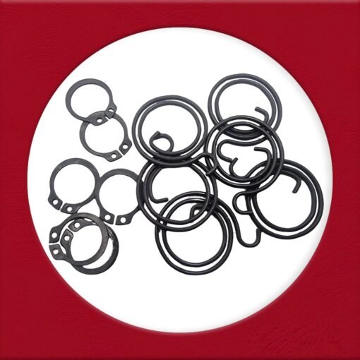 2.25 Turns Door Handle Springs Repair Kit Plus Circlip ( 6 x 2.25 turn, 1.8mm thick coils plus 6 Circlip) - Image 8