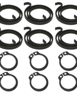 2.5 Turns Door Handle Springs Repair Kit Plus Circlip 2.5mm Thick ( 6 x 2.5 Turns plus 6 Circlips)