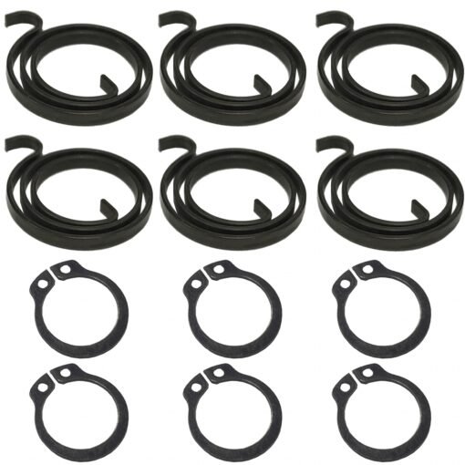 2.5 Turns Door Handle Springs Repair Kit Plus Circlip 2.5mm Thick ( 6 x 2.5 Turns plus 6 Circlips)