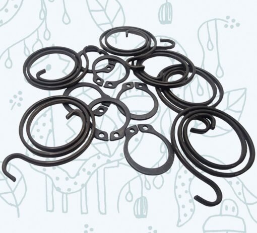 Door Handle Springs Repair Kit plus Circlip ( 6 x 2.5 turn, 3mm thick coils and 6 Circlips) - Image 8
