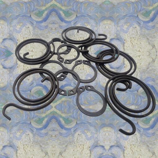 Door Handle Springs Repair Kit plus Circlip ( 6 x 2.5 turn, 3mm thick coils and 6 Circlips) - Image 9