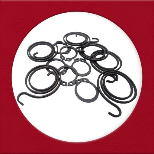 Door Handle Springs Repair Kit plus Circlip ( 6 x 2.5 turn, 3mm thick coils and 6 Circlips) - Image 5