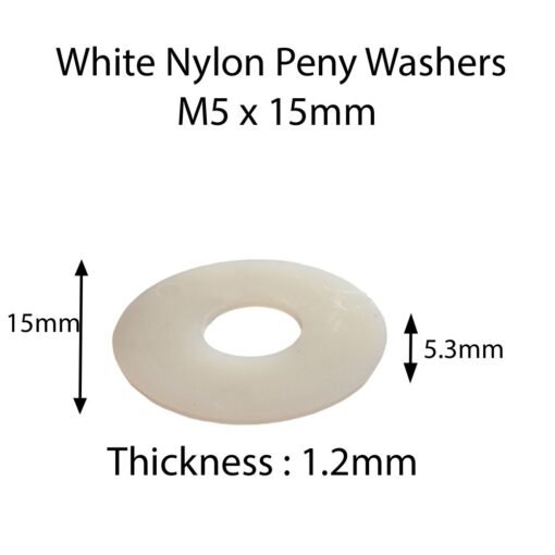 White Nylon Penny Washers - Image 6