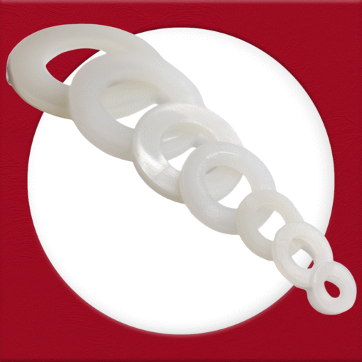 Nylon White Washers Form A Flat - Image 6