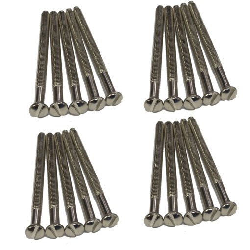 Chrome Electrical Screws with Chrome Finish for Sockets and Switches - Various Sizes (40mm, 50mm, 75mm) - Image 2