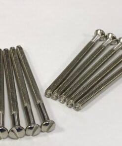 Chrome Electrical Screws with Chrome Finish for Sockets and Switches - Various Sizes (40mm, 50mm, 75mm)