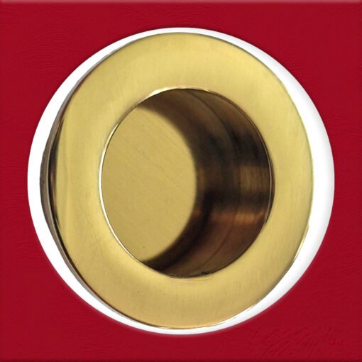 40mm Brass Finger Pulls Handle Recessed Edge Flush Fitting Pocket Insert Wardrobe Sliding Doors 40mm (Polished Brass) - Image 4