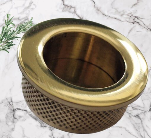40mm Brass Finger Pulls Handle Recessed Edge Flush Fitting Pocket Insert Wardrobe Sliding Doors 40mm (Polished Brass) - Image 2