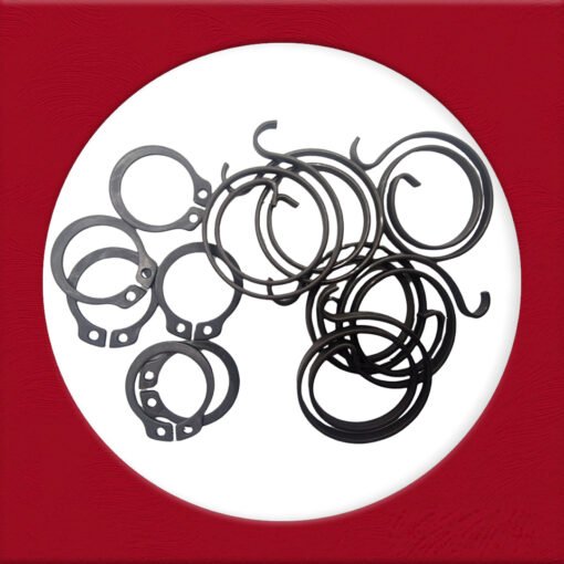 2 Turns Door Handle Springs Repair Kit Plus Circlip 2.5mm Thick ( 6 x 2Turns, 2.5mm Thick plus 6 Circlips) - Image 2