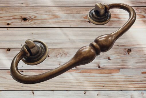 Vintage Brass Drawer Handles Old Brass Finish 411 - Image 2