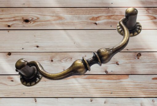 Vintage Brass Cabinet Handles Drawer Handle Old Brass Finish 431 - Image 4