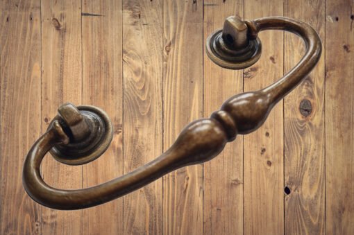 Vintage Brass Drawer Handles Old Brass Finish 411 - Image 3