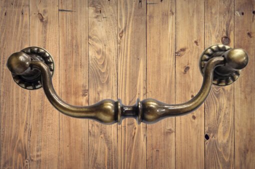 Vintage Brass Cabinet Handles Drawer Handle Old Brass Finish 431 - Image 5